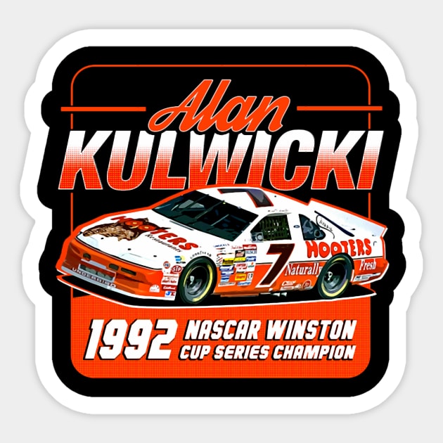 Alan Kulwicki Champion 90S Retro Sticker by Erianna Bee